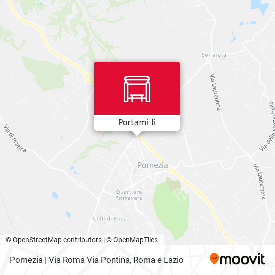 Mappa Pomezia | Via Roma Via Pontina