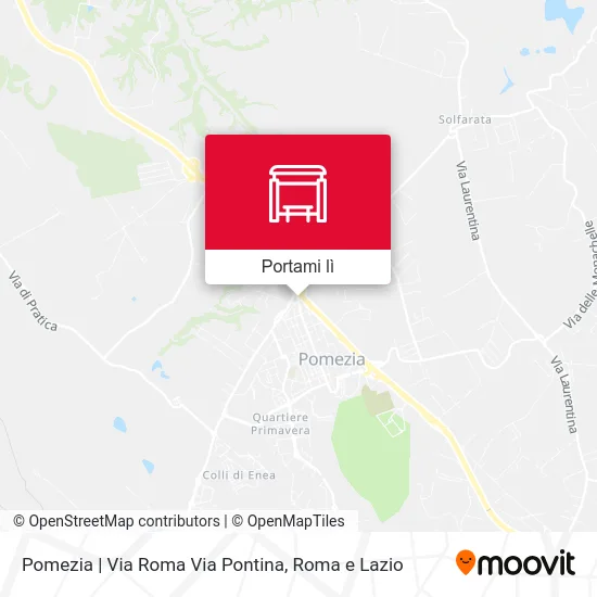 Mappa Pomezia | Via Roma Via Pontina