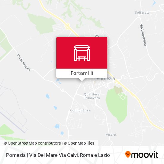 Mappa Pomezia | Via Del Mare Via Calvi