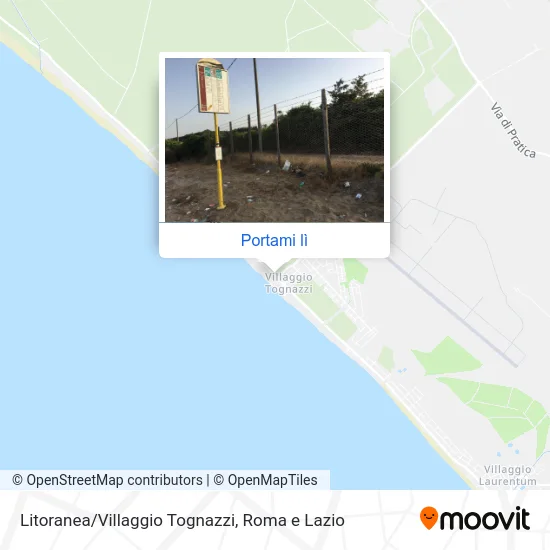 Mappa Litoranea/Villaggio Tognazzi
