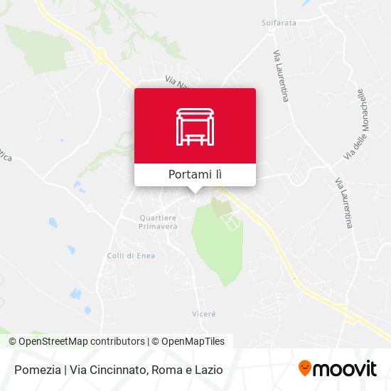 Mappa Pomezia | Via Cincinnato