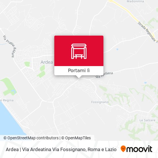 Mappa Ardea | Via Ardeatina Via Fossignano
