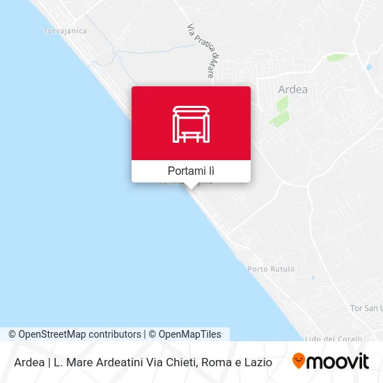Mappa Ardea | L. Mare Ardeatini Via Chieti