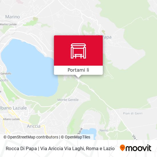 Mappa Rocca Di Papa | Via Ariccia Via Laghi