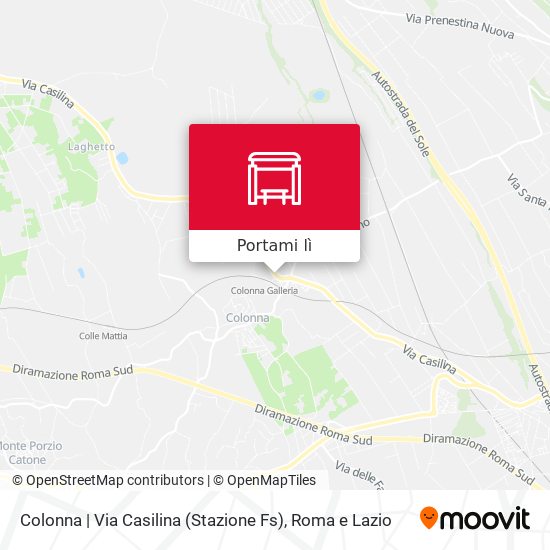 Mappa Colonna | Via Casilina (Stazione Fs)