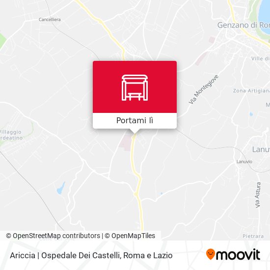Mappa Ariccia | Ospedale Dei Castelli
