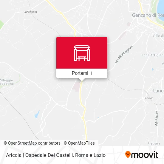 Mappa Ariccia | Ospedale Dei Castelli