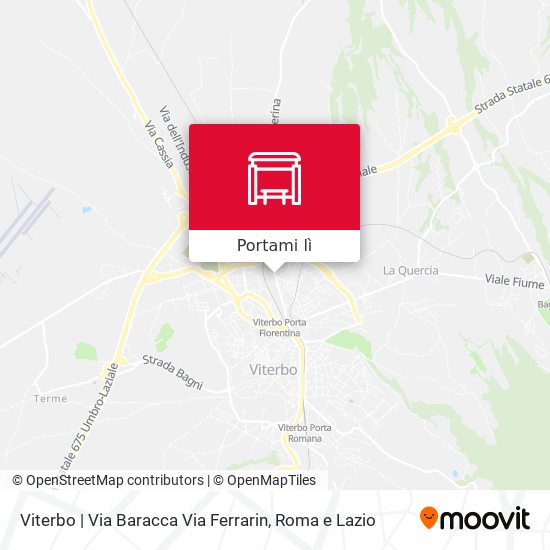 Mappa Viterbo | Via Baracca Via Ferrarin