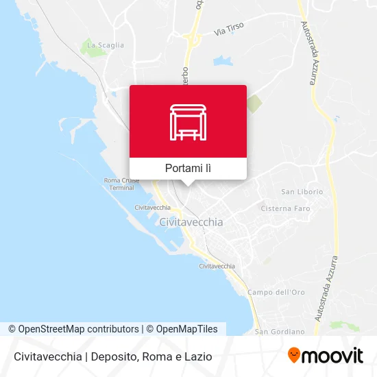 Mappa Civitavecchia | Deposito