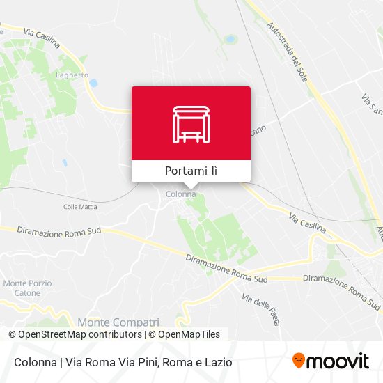 Mappa Colonna | Via Roma Via Pini