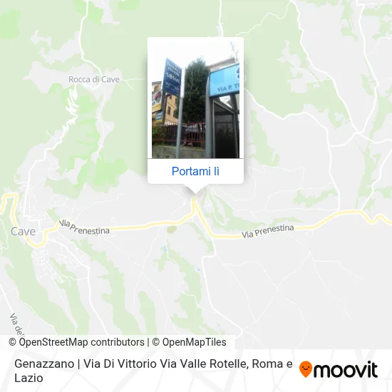 Mappa Genazzano | Via Di Vittorio Via Valle Rotelle