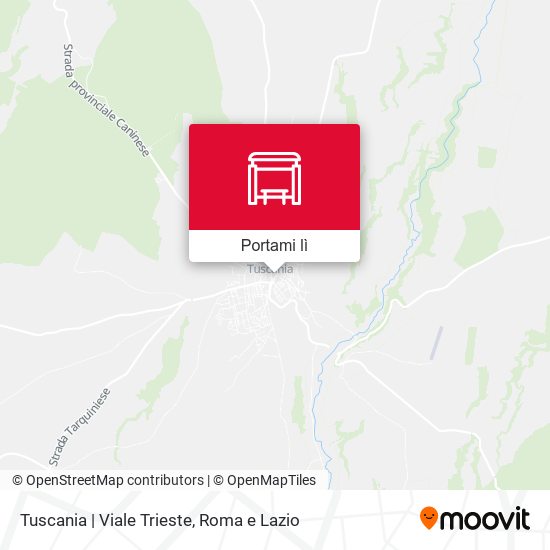 Mappa Tuscania | Viale Trieste