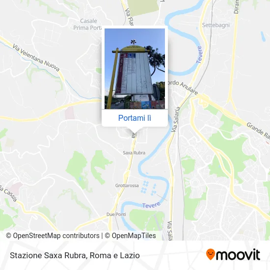 Mappa Stazione Saxa Rubra