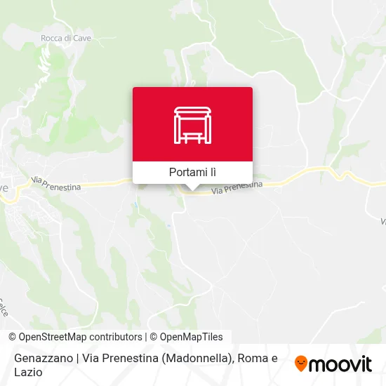 Mappa Genazzano | Via Prenestina (Madonnella)