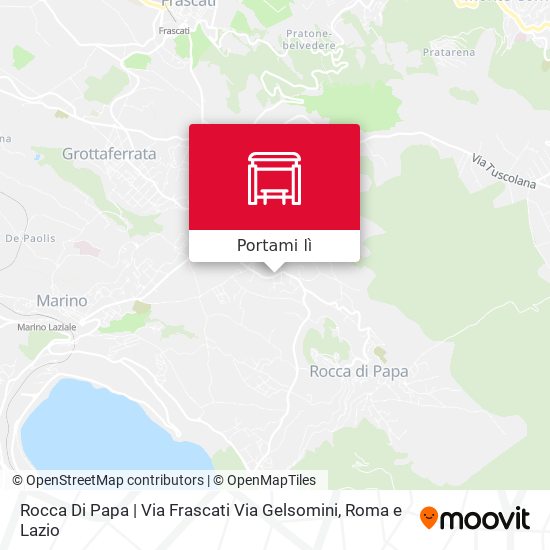 Mappa Rocca Di Papa | Via Frascati Via Gelsomini