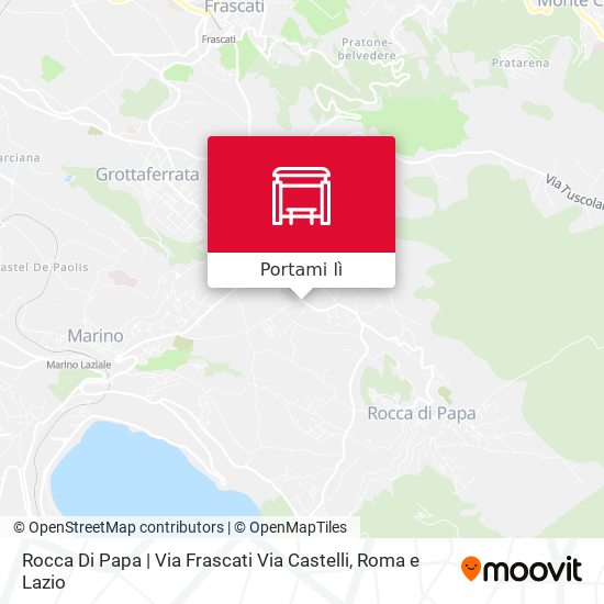 Mappa Rocca Di Papa | Via Frascati Via Castelli