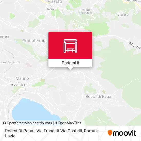 Mappa Rocca Di Papa | Via Frascati Via Castelli