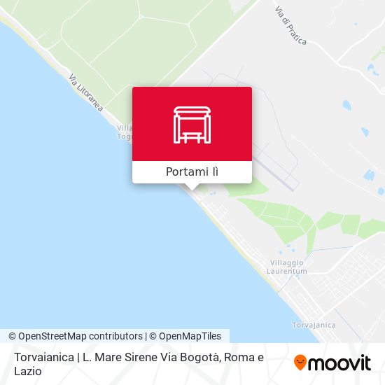 Mappa Torvaianica | L. Mare Sirene Via Bogotà