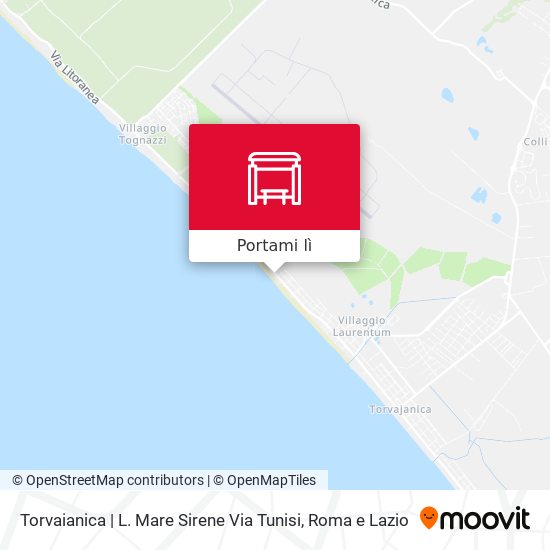 Mappa Torvaianica | L. Mare Sirene Via Tunisi