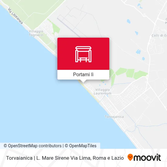 Mappa Torvaianica | L. Mare Sirene Via Lima