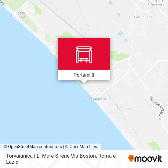 Mappa Torvaianica | L. Mare Sirene Via Boston
