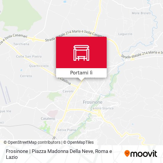 Mappa Frosinone | Piazza Madonna Della Neve