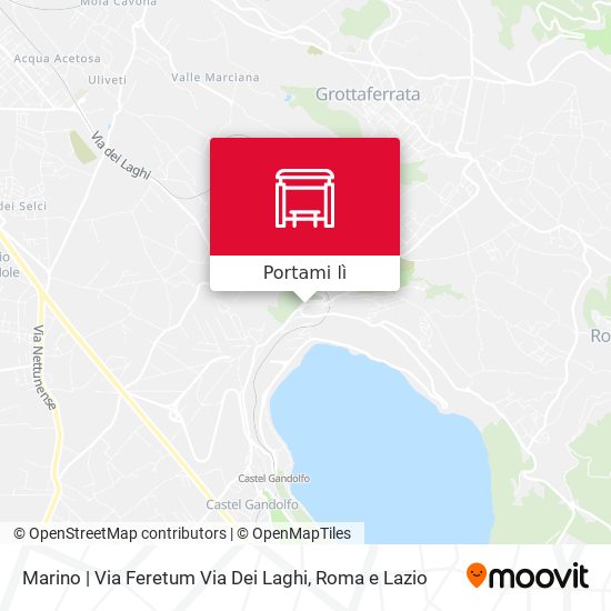 Mappa Marino | Via Feretum Via Dei Laghi