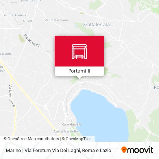 Mappa Marino | Via Feretum Via Dei Laghi