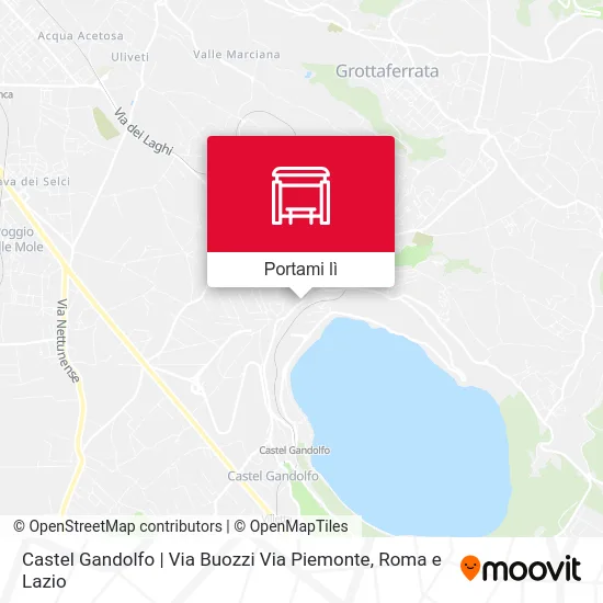 Mappa Castel Gandolfo | Via Buozzi Via Piemonte