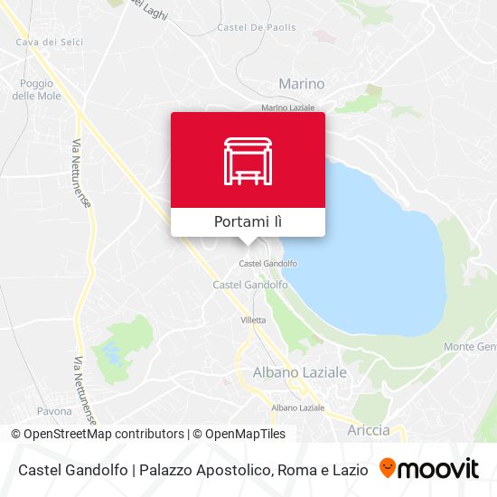 Mappa Castel Gandolfo | Palazzo Apostolico