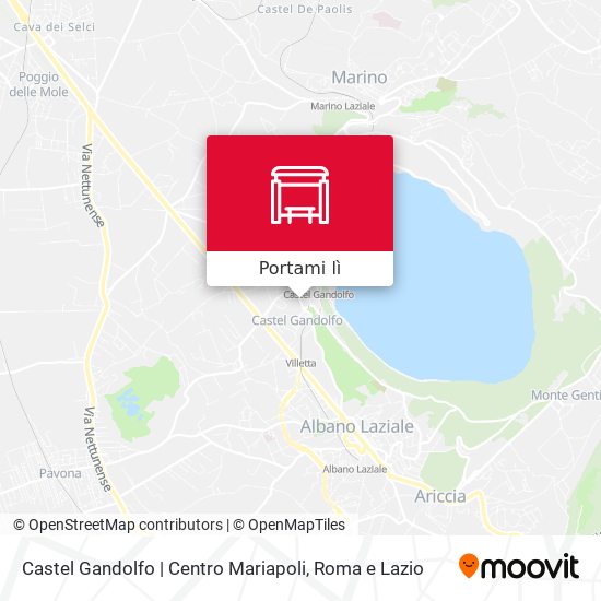 Mappa Castel Gandolfo | Centro Mariapoli