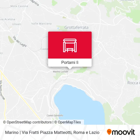 Mappa Marino | Via Fratti Piazza Matteotti