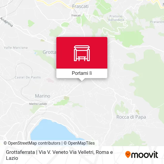 Mappa Grottaferrata | Via V. Veneto Via Velletri