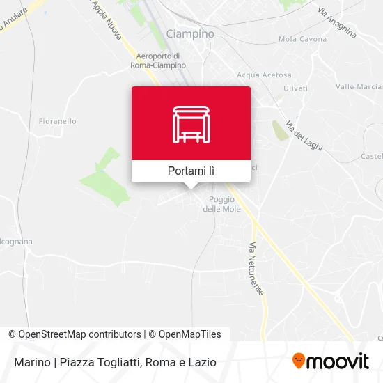 Mappa Marino | Piazza Togliatti