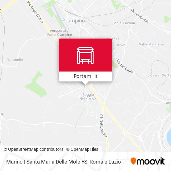 Mappa Marino | Santa Maria Delle Mole FS