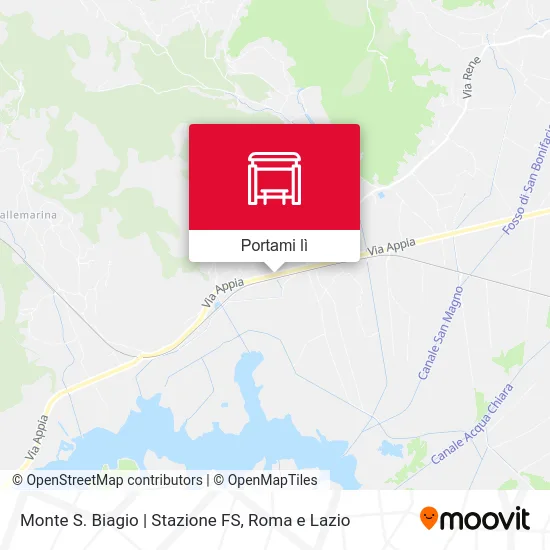 Mappa Monte S. Biagio | Stazione FS