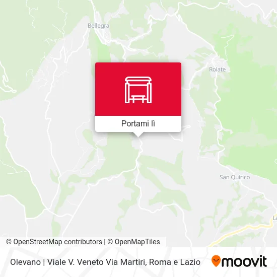 Mappa Olevano | Viale V. Veneto Via Martiri