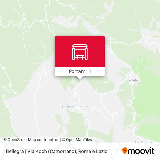 Mappa Bellegra | Via Koch (Camorrano)