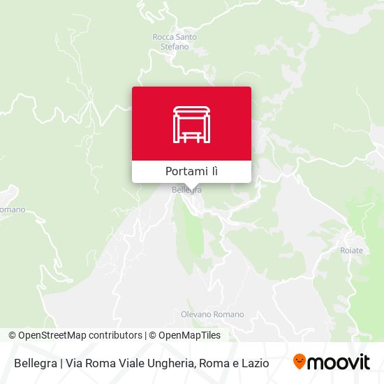 Mappa Bellegra | Via Roma Viale Ungheria