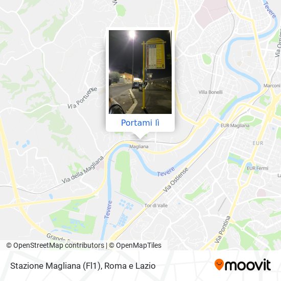 Mappa Stazione Magliana (Fl1)