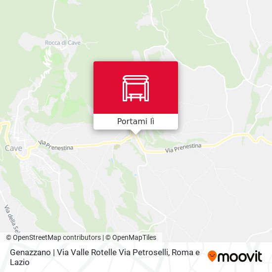 Mappa Genazzano | Via Valle Rotelle Via Petroselli