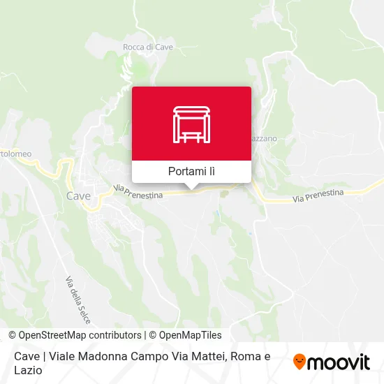 Mappa Cave | Viale Madonna Campo Via Mattei