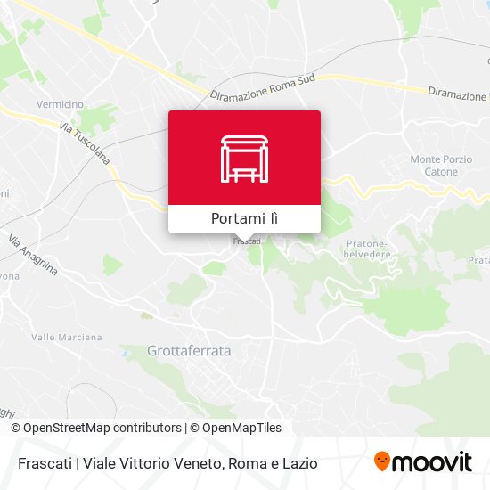 Mappa Frascati | Viale Vittorio Veneto