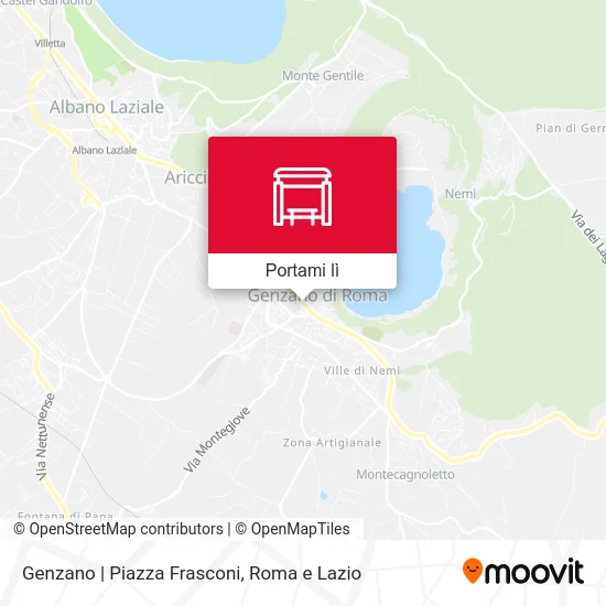 Mappa Genzano | Piazza Frasconi