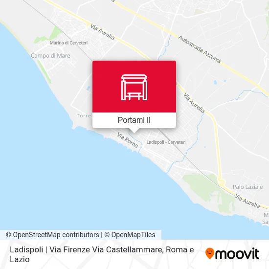 Mappa Ladispoli | Via Firenze Via Castellammare