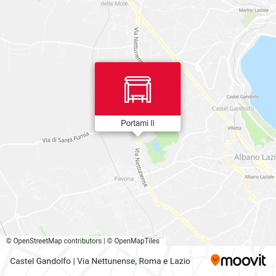 Mappa Castel Gandolfo | Via Nettunense
