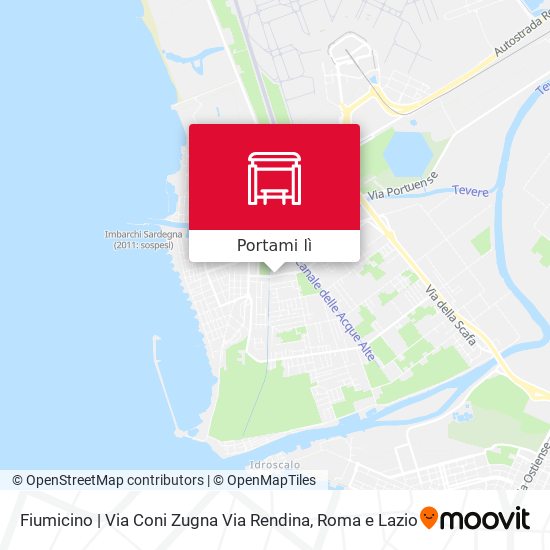 Mappa Fiumicino | Via Coni Zugna Via Rendina