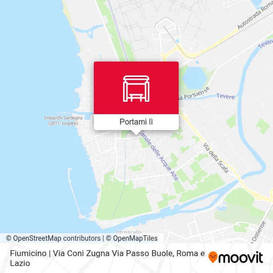 Mappa Fiumicino | Via Coni Zugna Via Passo Buole