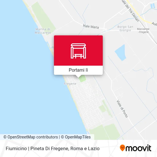 Mappa Fiumicino | Pineta Di Fregene