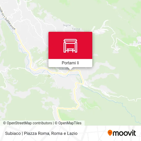 Mappa Subiaco | Piazza Roma